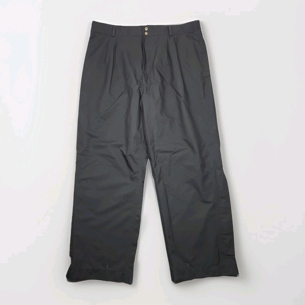 Zero Restriction Rain Pants Men XL Black Gore-Tex Windbreaker Golf Elastic Waist